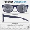 LADEESSE 3 Pack Reading Sunglasses For Men/Women - Fashion UV400 Sunglasses With Readers Built In Sun Outdoor Protection 1.5No Bifocal view 4