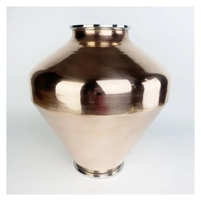 ROUPWKWO 30L 6" OD167mm Copper Onion Head for Homebrewing,Height 450mm,Thickness 1.5mm