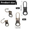 10 Pcs Zipper Pull Replacement Handle Small Zippers Detachable Clothing Zipper Hole Head Handle Fixer Tab Repair for Jacket Pants Coat Shoes Suitcase (2 Color) view 4