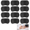 12Pcs Blindfolds for Party Games, Blackout Sleep Mask for Travel, Blindfold Silk Eye Mask with Straps, Soft Breathable Eye Covers for Sleeping Side Sleeper(Black) view 1