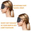 12Pcs Blindfolds for Party Games, Blackout Sleep Mask for Travel, Blindfold Silk Eye Mask with Straps, Soft Breathable Eye Covers for Sleeping Side Sleeper(Black) view 3
