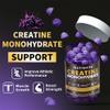 Nutravita Creatine Monohydrate Gummies for Men & Women-5g of Creatine Monohydrate per Serving - Sugar Free,Vegan, Grapes Flavor, 120 Count view 3