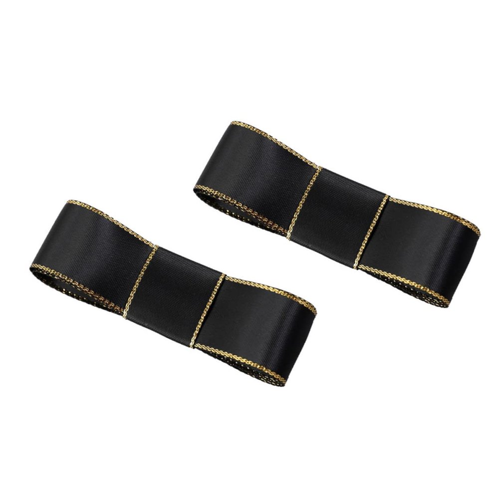 Decorative Ribbon 2 Pcs Dacron Wrapping Ribbon for Gift Crafts