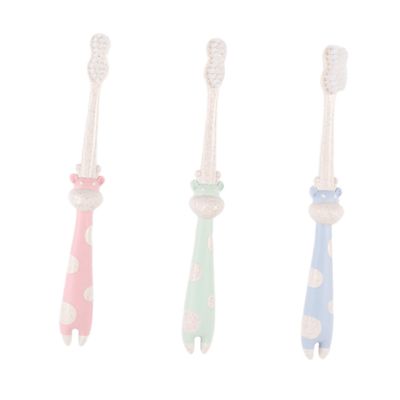 COLLBATH 3pcs Boys and Girls Toothbrush Boy Girl's Toothbrush Cartoon Style Soft Bristles Shaped Brush Gum Brush for Toddlers