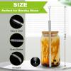 12-Pack Long Straw Cleaner Brush Set - Flexible Stainless Steel Handle for Reusable Straws, Durable, Rust Resistant and Portable Straw Brush Cleaner Bendable for Home & Travel view 3