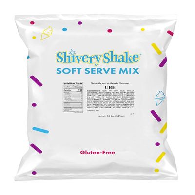 Shivery Shake Ube Soft Serve Ice Cream Mix, 3 x 3.2 lb bag