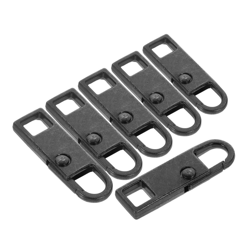 Homoyoyo 6pcs Detachable Zipper for Clothing Luggage Backpacks and Boots Easy to Use Repair Accessories Black for Quick Zipper Fixes and Compatibility
