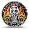 2 Year Panda Skull Sunflower Sobriety Coin Burning Brighter NA Medallion Spiritual Token for Recovery & Clean Time NA AA Chips Gift for Men & Women view 1