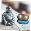 LIOOBO Singing Bowl Mat for Meditation Durable Buddhist Ritual Instrument Pad Diameter Random Color Yoga and Mindfulness Practice view 2