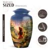 JAGASY Teddy Bear Large and Keepsake Urn for Parents Small Cremation Holder for Siblings Tiny Ashes Container for Brother Memorial Combo Male Female- 1 Large, 4 Small view 2