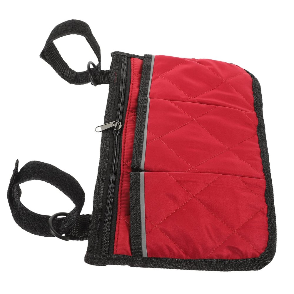 Happyyami Wheelchair Side Storage Bag Wheelchair Accessory Bag Armrest Hanging Straps for Water Cups Mobiles Sundries