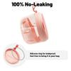 Denture Case, Leak Proof Denture Bath Cup for Travel, Pink Denture Container Cups for Soaking Full & Partial Dentures, Retainers, Mouth Guard with Denture Cleaner Brush, Aligner Removal Tool view 3