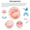 Denture Case, Leak Proof Denture Bath Cup for Travel, Pink Denture Container Cups for Soaking Full & Partial Dentures, Retainers, Mouth Guard with Denture Cleaner Brush, Aligner Removal Tool view 4