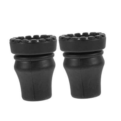 DECOMELODY 2pcs Trekking Pole Foot Covers - Shockproof Pads for Hiking Sticks Outdoor Crutch Foot Protectors Inner Easy Installation for Stability Rough