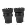 DECOMELODY 2pcs Trekking Pole Foot Covers - Shockproof Pads for Hiking Sticks Outdoor Crutch Foot Protectors Inner Easy Installation for Stability Rough view 1