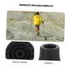 DECOMELODY 2pcs Trekking Pole Foot Covers - Shockproof Pads for Hiking Sticks Outdoor Crutch Foot Protectors Inner Easy Installation for Stability Rough view 3