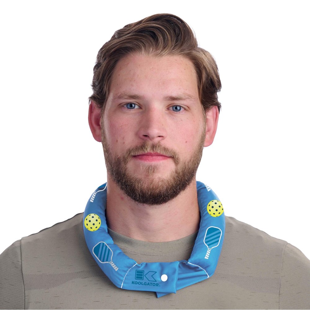 KOOLGATOR Evaporative Cooling Neck Wrap Reusable Neck Cooler with Long Lasting Relief During Hot Weather Activities, Sports, & Outdoor Work, Pickleball, 5 Pack