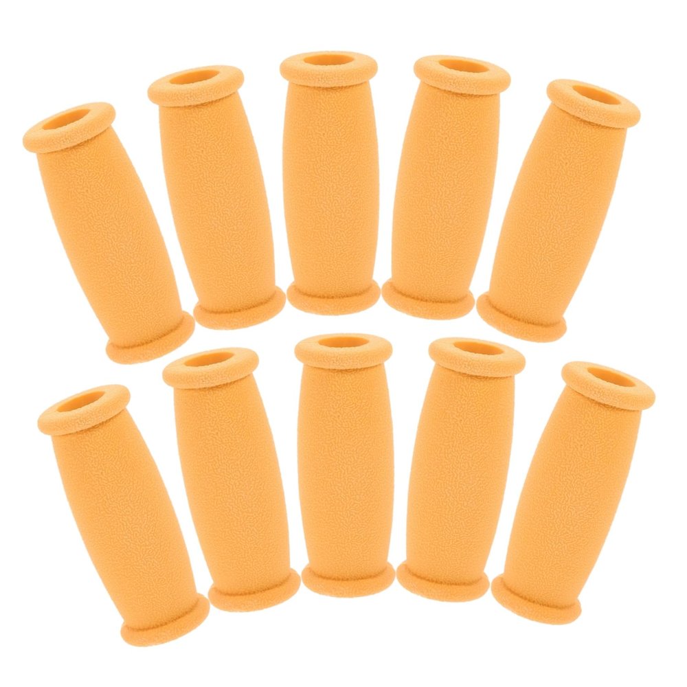 HIAKDOFT 10pcs Crutch Accessories Replacement Hand Grips TPR Pads Safety Cane Grip Parts for Forearm Crutches