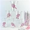 Pink Pickleball Party Cups, 12 oz Disposable Plastic, 24 Count, Sports Theme Design, Birthday Drink Containers view 4