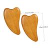 BEBEMOKO 4pcs Wooden Gua Facial Scraping Plate for Body Therapy Muscle Relief and Skin Care Compact Easy Use Wooden Massage Tools for Neck Face and Back view 2