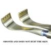 Back Massager with Pure Copper Gripper,Creative Engraved Text Back Scratcher, Stainless Steel Telescopic Anti-Itch Artifact(20-47cm) view 4