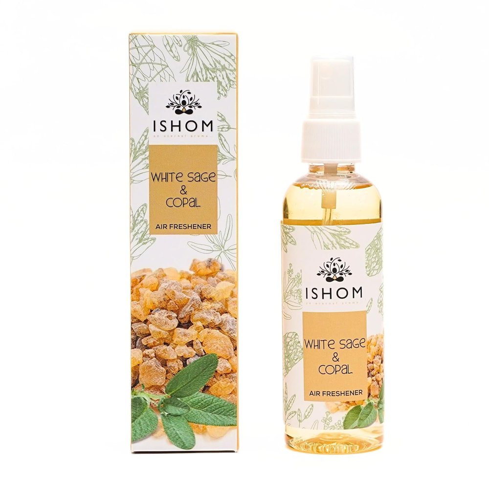 White Sage & Copal 3.4 fl oz | Natural Energy Cleansing & Heart-Opening Mist | Room & Aura Spray for Meditation, Rituals, Self-Care & Home Use