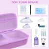 stukcaze Asthma Inhaler Case Portable Nebulizer and Spacer Storage for Kids and Adults - Travel Carrying Case for Masks, Inhaler Holder (PURPLE) view 2