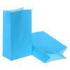 PATIKIL 9.5x3.2x5.1 Inch Party Favor Paper Bags, 24 Pcs Kraft Paper Goodie Gift Lunch Treat Bags Party Supplies for Wedding Birthday Halloween Graduation, Light Blue view 1