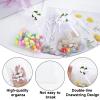 joycraft 4x6 In Organza Bags with Rose, 30Pcs White Wedding Party Favor Bag, Jewelry Pouches with Drawstring, Sheer Mesh Drawstring Bags for Jewelry, Makeup, Candy, Desserts view 3