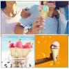 FELTECHELECTR 50pcs Miniature Ice Cream Cones Versatile Holders for Charcuterie Parties and Wedding Decor view 3