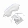 [1 Pack] QSYW Sleep Masks, Satin Eye Mask for Sleeping - Silky Eye Masks Bulk with Storage Bag & Elastic Strap, White view 1