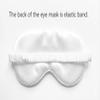 [1 Pack] QSYW Sleep Masks, Satin Eye Mask for Sleeping - Silky Eye Masks Bulk with Storage Bag & Elastic Strap, White view 3