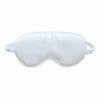 [1 Pack] QSYW Sleep Masks, Satin Eye Mask for Sleeping - Silky Eye Masks Bulk with Storage Bag & Elastic Strap, White view 4