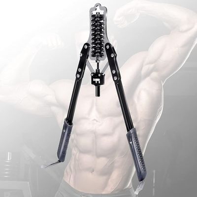 Adjustable Hydraulic Arm Exerciser - Power Twister Chest Expander with Resistance Range of 10-150 Kg, Arm Muscle Strength Training Bar for Effective Fitness Workouts