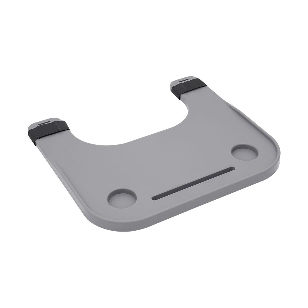 Wheelchair Tray, Removable Wheelchair Lap Tray with Cup Grooves and Phone Slot, Fits 19.5-20.5 Inch Portable Wheelchair Desk Accessories for Eating, Reading, Resting(Grey)