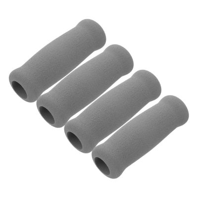 YARNOW 4Pcs Slip Crutch Handle Grips for Elderly Cushioned Hand Grips Easy to Install Compatible with Standard Walking Canes Color