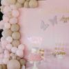 87 Pcs Pink Butterfly Birthday Party Cupcake Topper Decorations for Spring Butterfly Girls Baby Shower 1st 2nd 3rd 4th 5th Birthday Party Cake Supplies Favors view 4