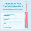 LCKAE 6PCS Astronaut Kids Toothbrush | 3-Sided 360 Cleaning | Ages 3-10 | BPA-Free view 2