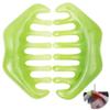 2-Pack Resin Head Combs, Scalp Massage Tools, Portable Hair Combs for Physical Relaxation and Stress Relief, Multifunctional Green Massage Set view 1