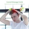 2-Pack Resin Head Combs, Scalp Massage Tools, Portable Hair Combs for Physical Relaxation and Stress Relief, Multifunctional Green Massage Set view 3