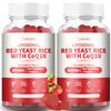 2 Pack Liposomal Red Yeast Rice with Coq 10 3000mg Gummies,Organic Red Yeast Rice Cholesterol Lowering Supplements, Enhanced with Coq 10 for Heart Health Support,Liposomal Enhance 98% Absorption view 1