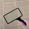 10X Handheld Reading Magnifier, Magnifying Glass, 100mm Distortion Free with Non-Slip Handle Shatterproof Magnifying Mirror, for Reading Repair Observation view 2