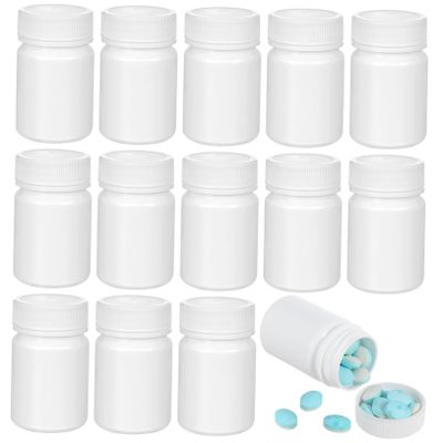 EXAOMBLE 20pcs Moistproof Pill Holder Case Portable Pill Container for Travel Lightweight Medication Storage Spiral Design and Material