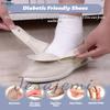 Jesajemi Diabetic Shoes for Women Walking Slippers, Black, 4 view 2