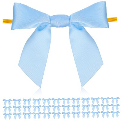KOCKSHION 50pcs Elegant Party Favor Bags Bows Reusable Packaging Bows Ties for Christmas Decor