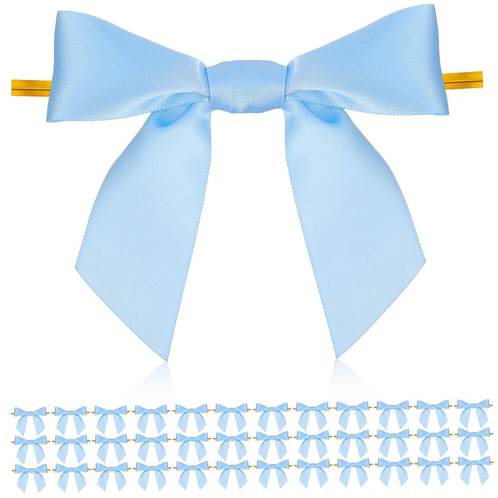 KOCKSHION 50pcs Elegant Party Favor Bags Bows Reusable Packaging Bows Ties for Christmas Decor