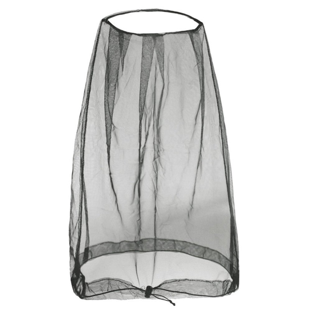 KMGDM Outdoor Head Net Mesh Covers for Men and Women Protects from and Flies Efficient for Fishing and Camping Use, Black empty top, 6 1/2