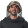 KMGDM Outdoor Head Net Mesh Covers for Men and Women Protects from and Flies Efficient for Fishing and Camping Use, Black empty top, 6 1/2 view 3
