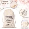 LCZNXJJY 24 PCS Bachelorette Hangover Kit, Wedding Party Favor Bags, Muslin Drawstring Bags, Wedding Supplies for Bachelorette Party, Weddings, Bridal Shower (Wine Glass) view 3