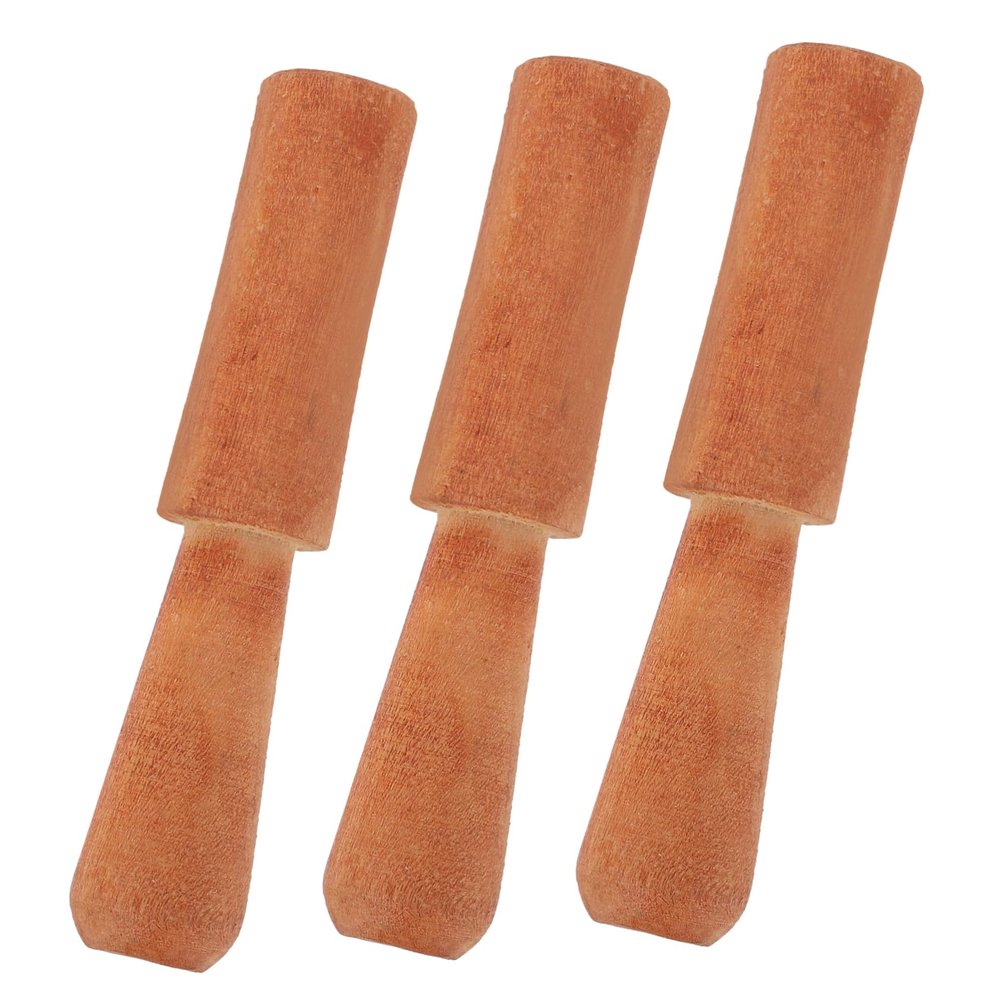 SWOOMEY 3pcs Tibetan Singing Bowl Mallet Set Wooden Sound Bowl Sticks Craftsmanship for Meditation and Sound Therapy